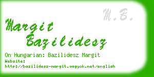 margit bazilidesz business card